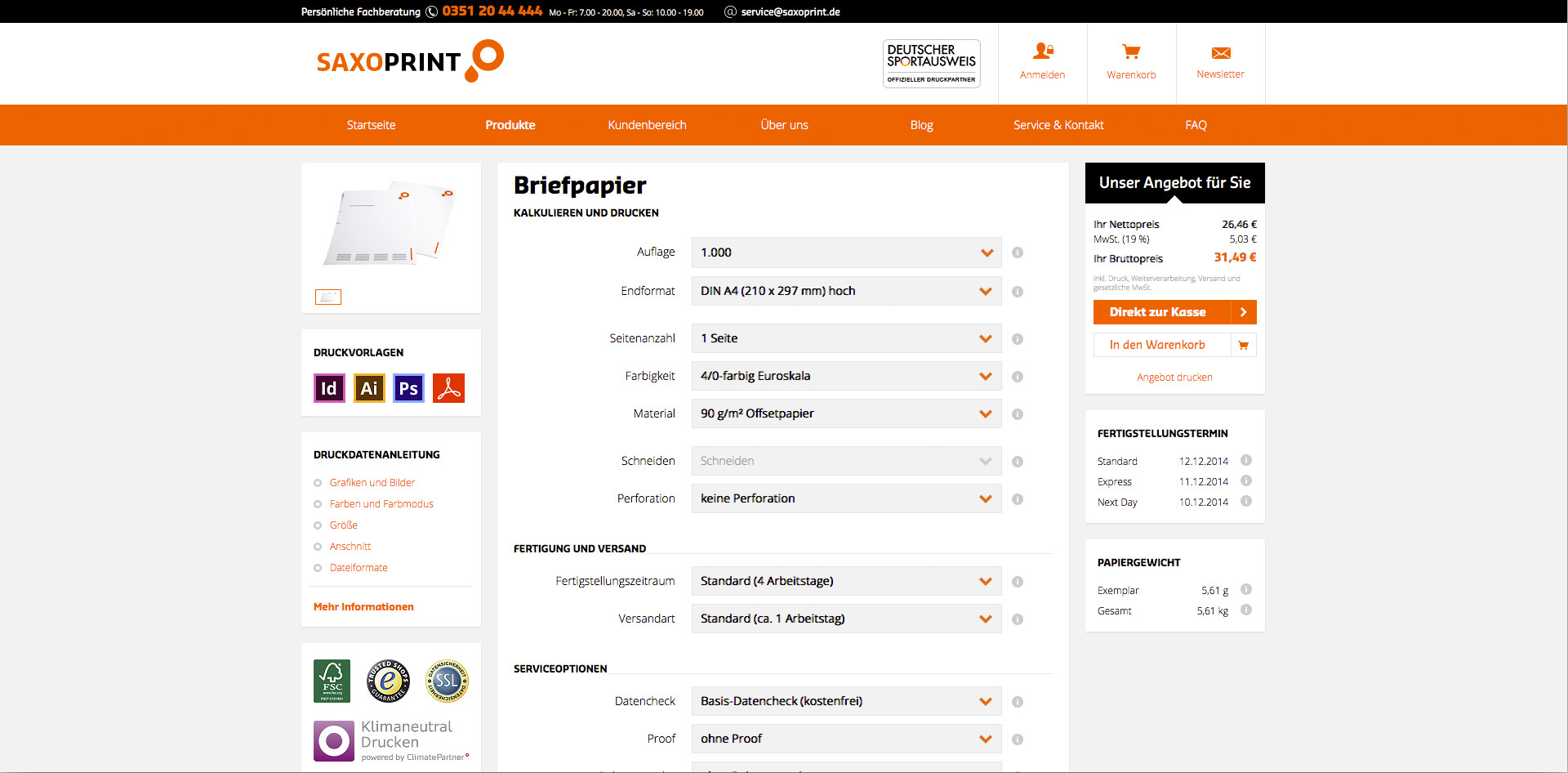 Briefbogen erstellen