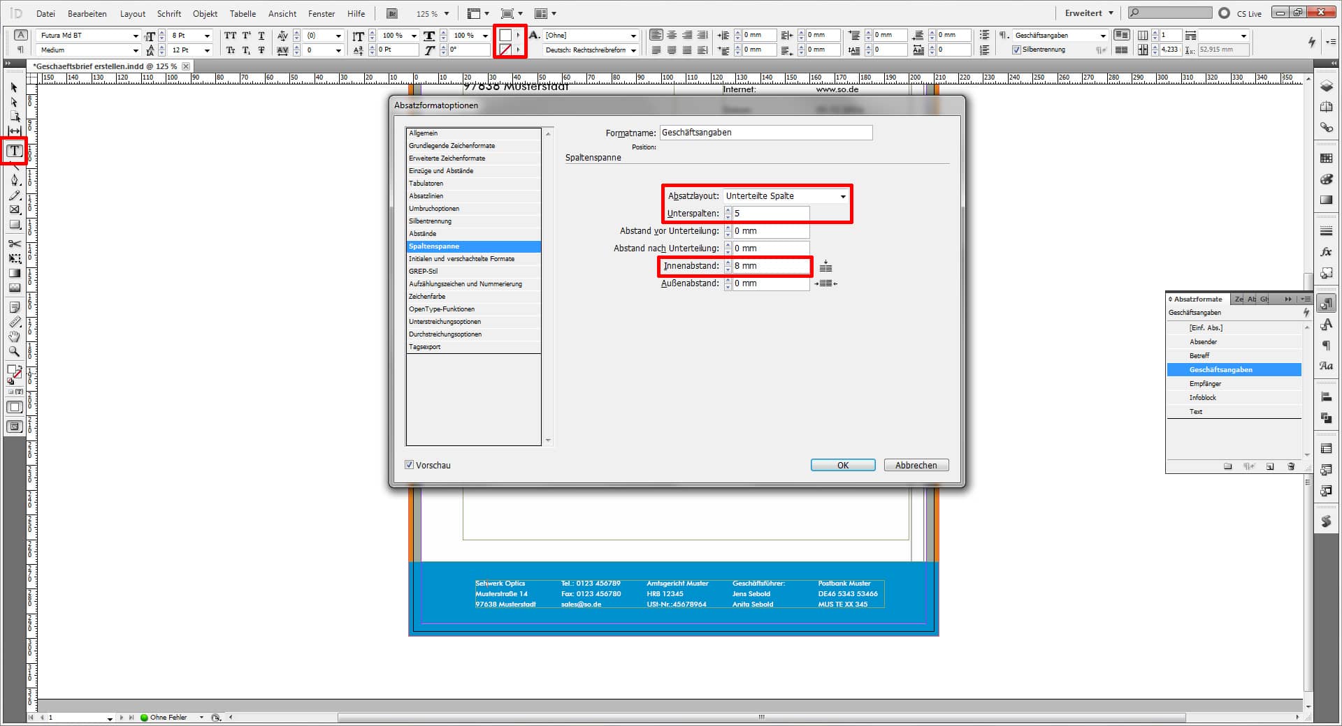 Geschaeftsbrief erstellen 09