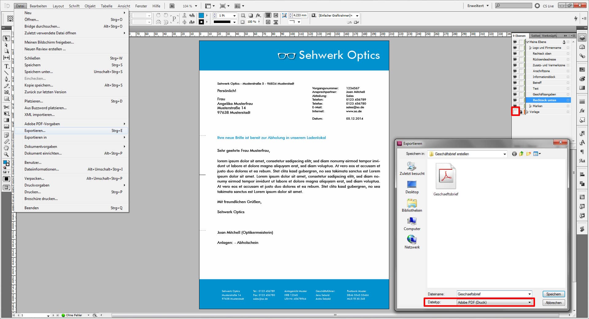 Geschaeftsbrief erstellen 13