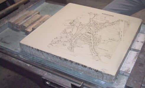 Anwendung des Steins für die Lithographie