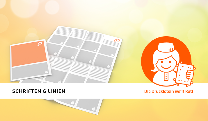 Schriften und Linien