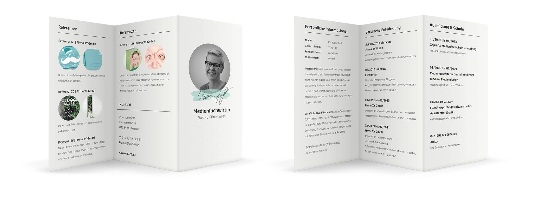 Flyer Bewerbung Design Endergebnis