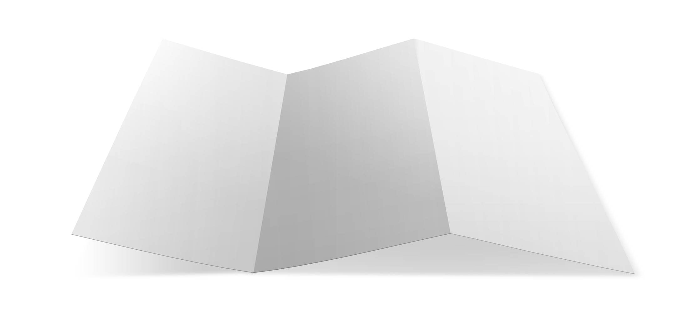 Flyer Bewerbung Zickzackfalz