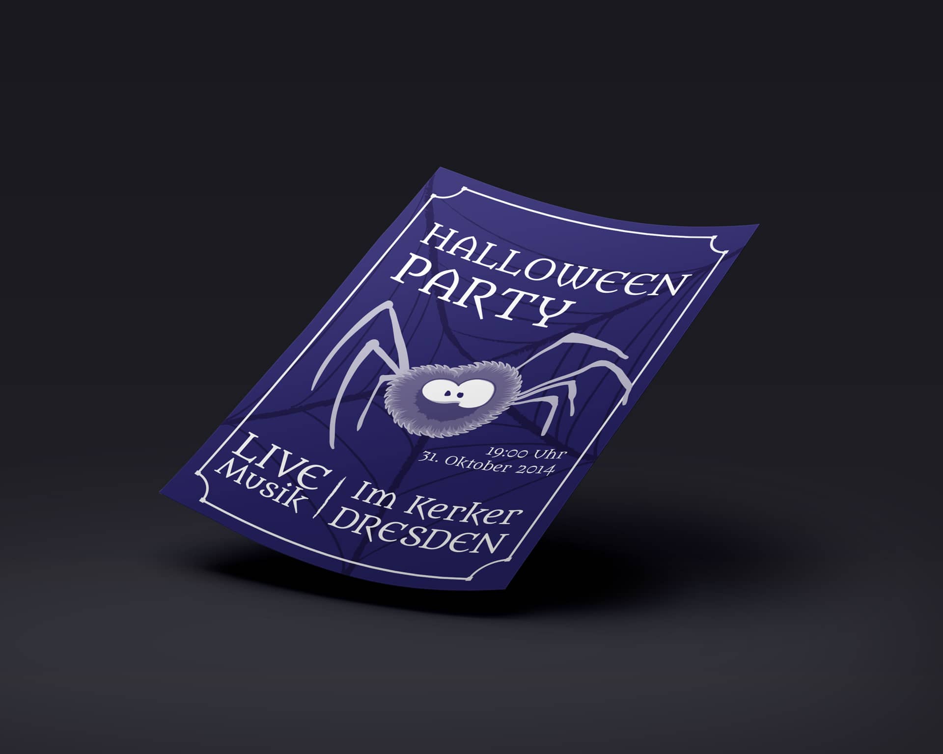 Halloween Flyer gestalten (Mockup)