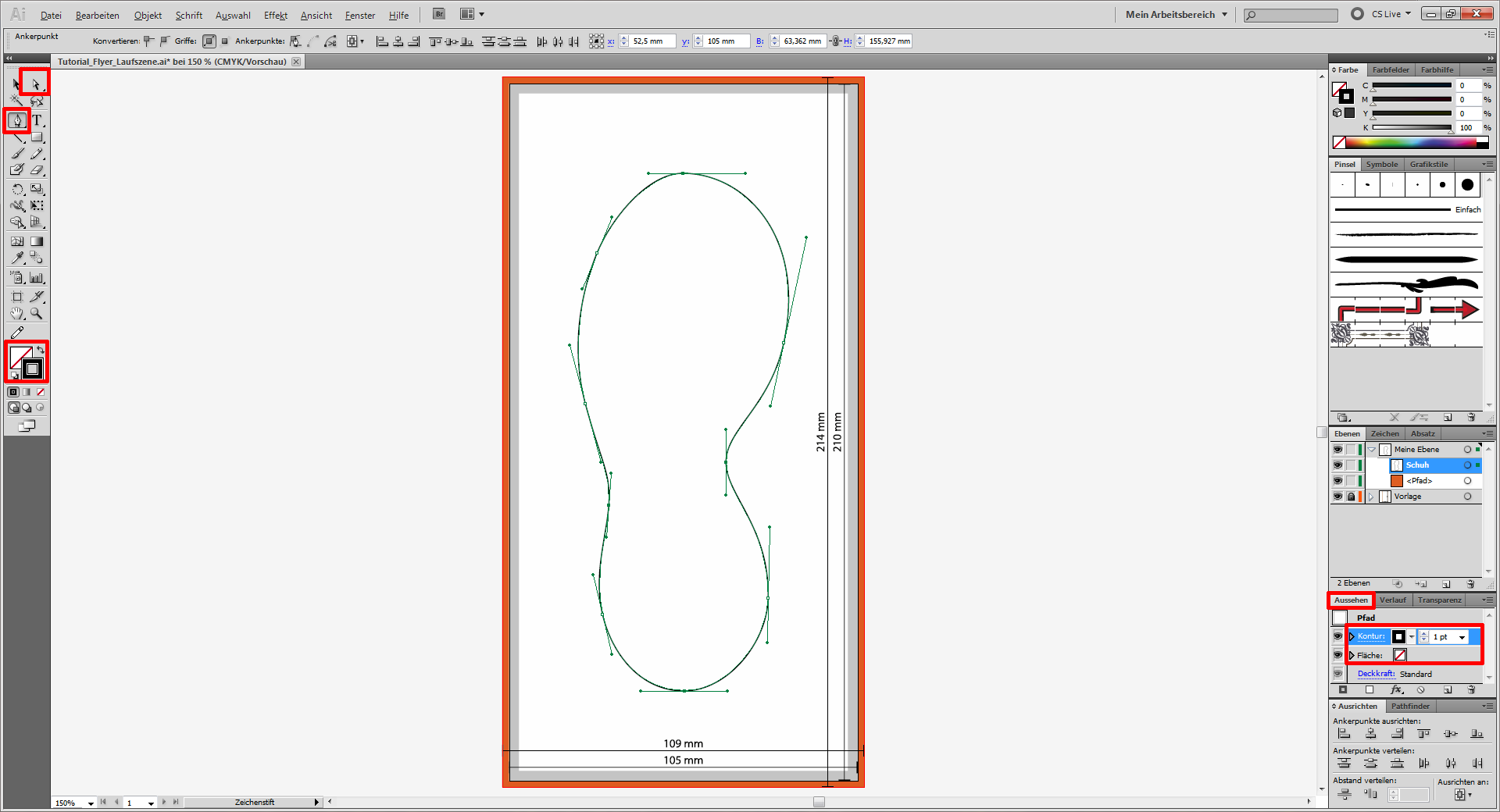 Tutorial Flyer Lauftreff gestalten (2)