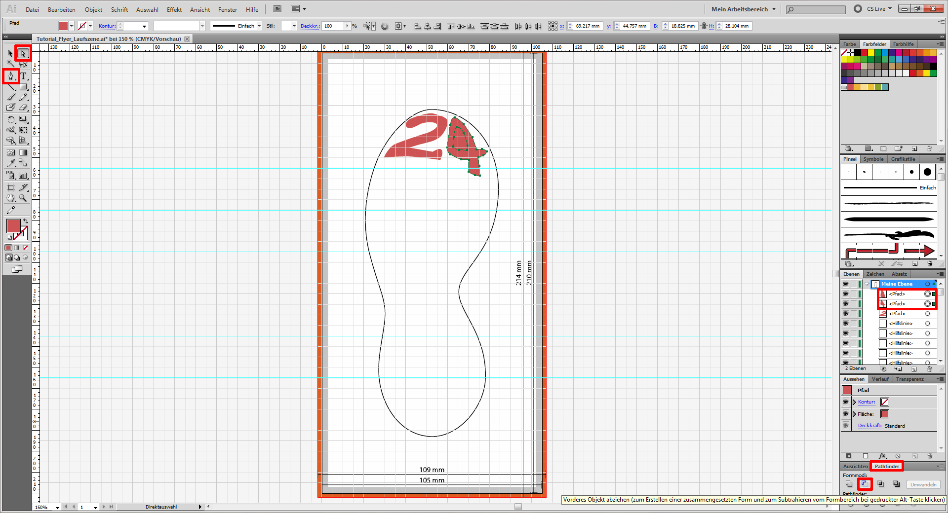 Tutorial Flyer Lauftreff gestalten (4)