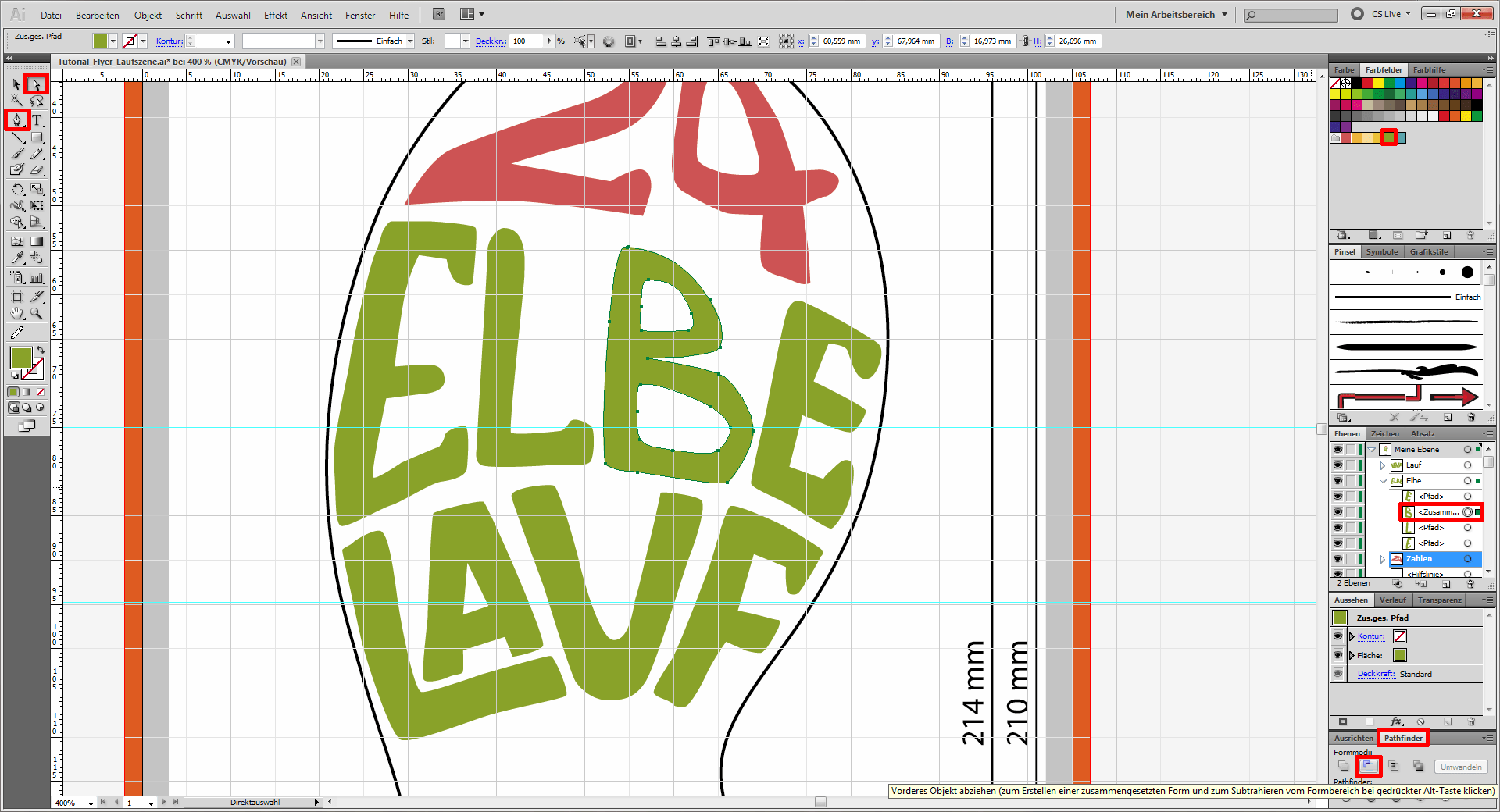 Tutorial Flyer Lauftreff gestalten (5)
