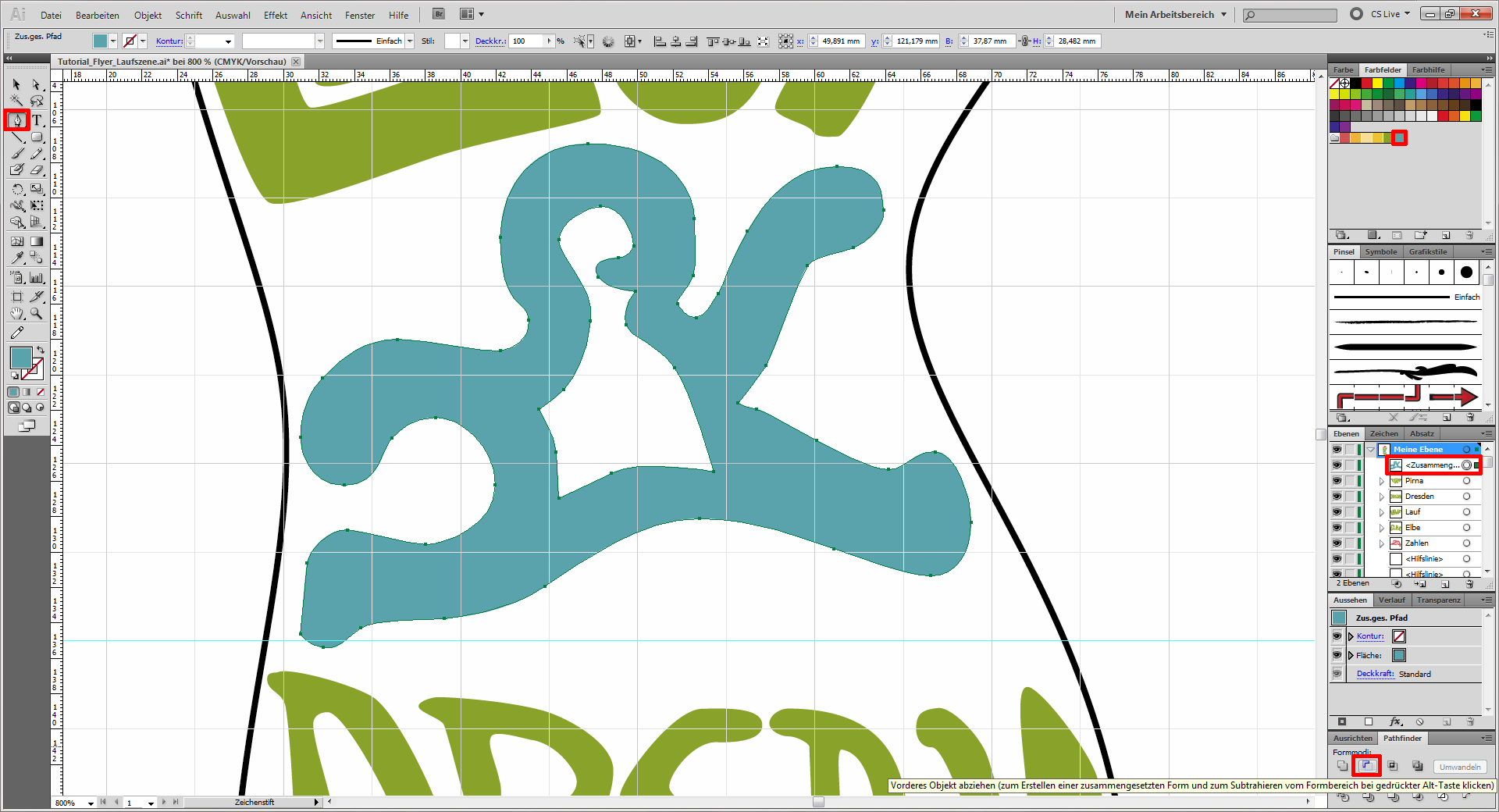 Tutorial Flyer Lauftreff gestalten (7)