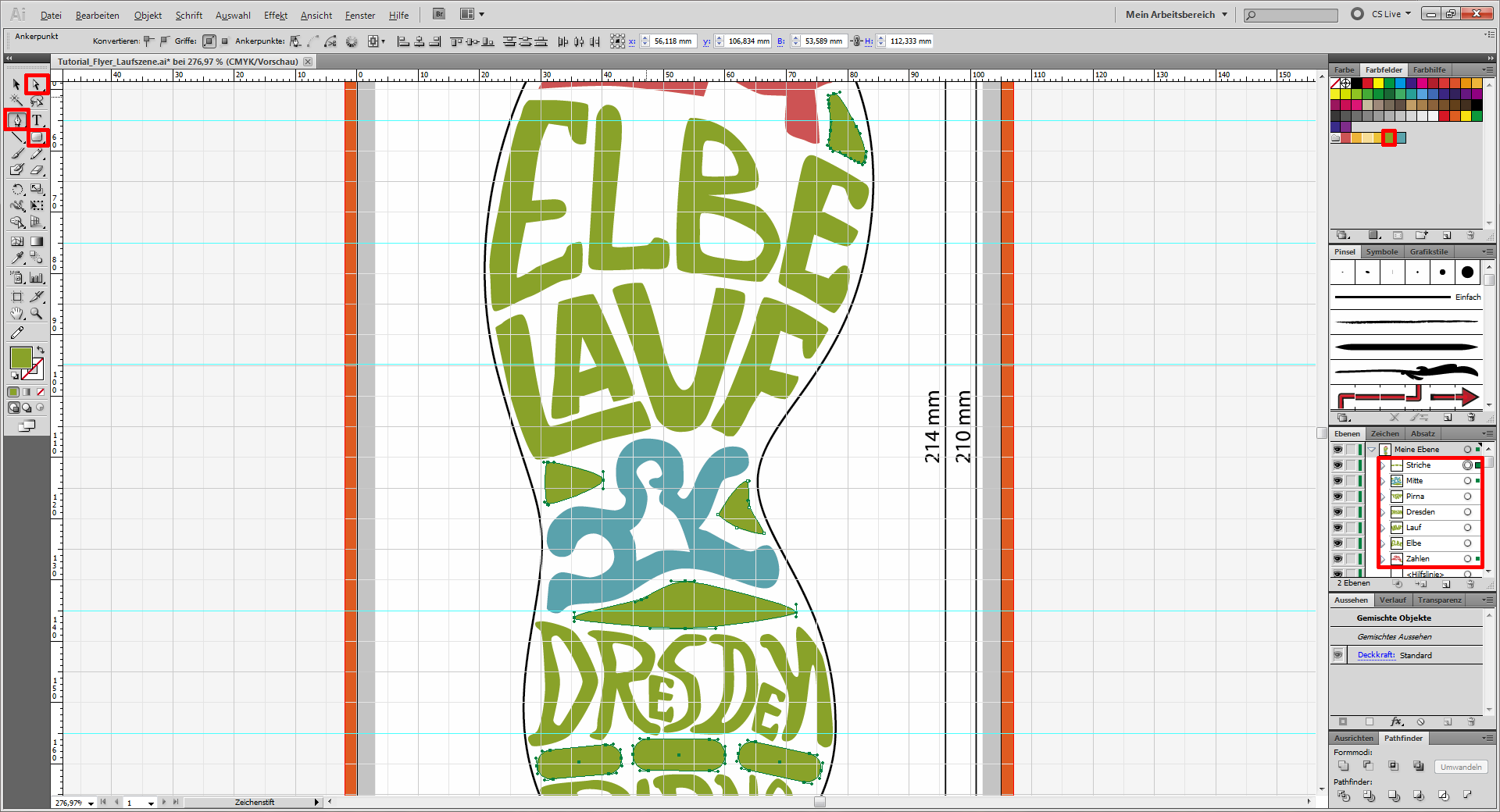 Tutorial Flyer Lauftreff gestalten (8)