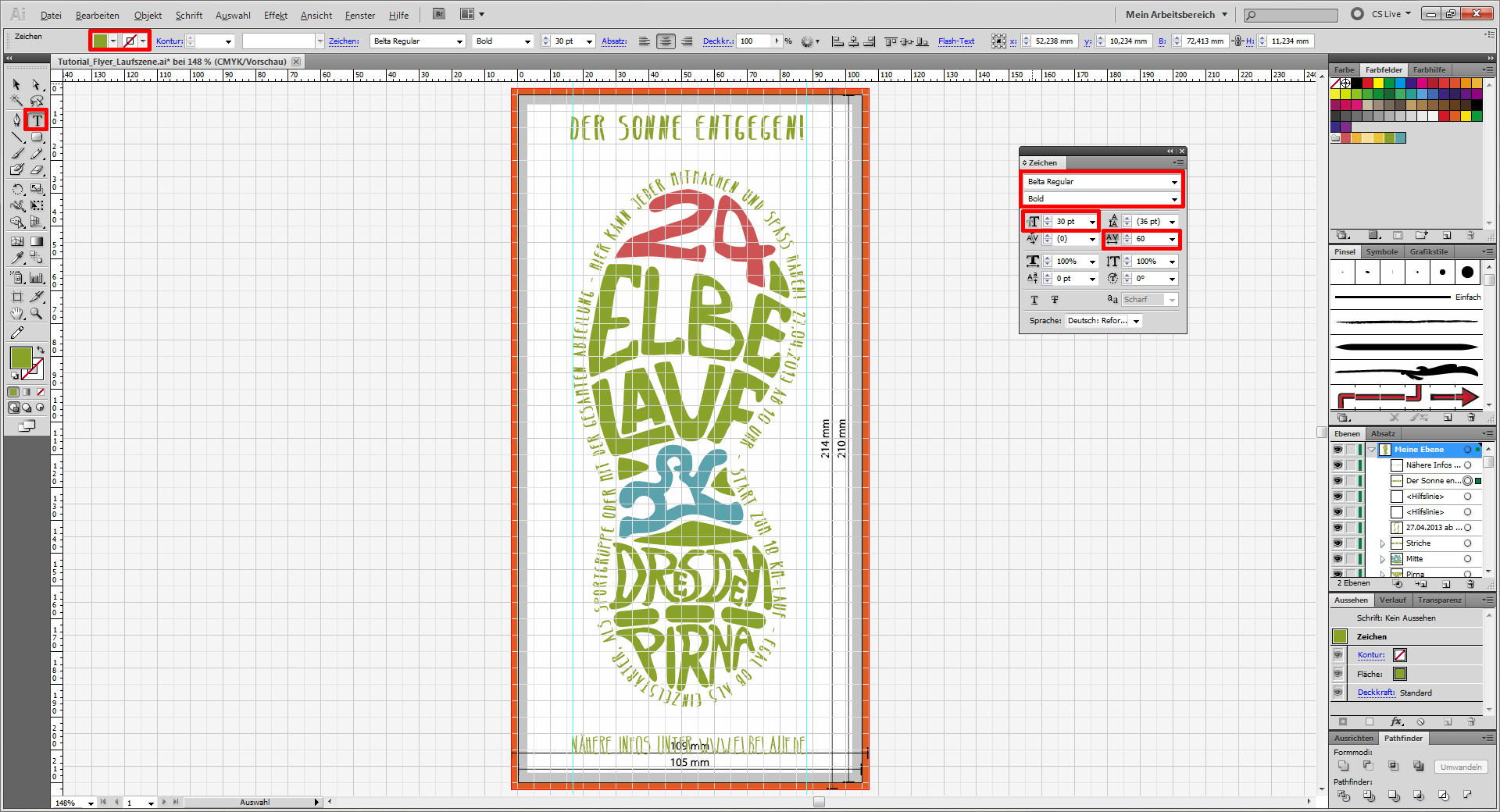 Tutorial Flyer Lauftreff gestalten (10)