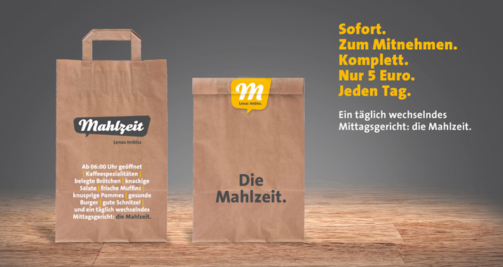 Aufkleber design Idee "Mahlzeit"