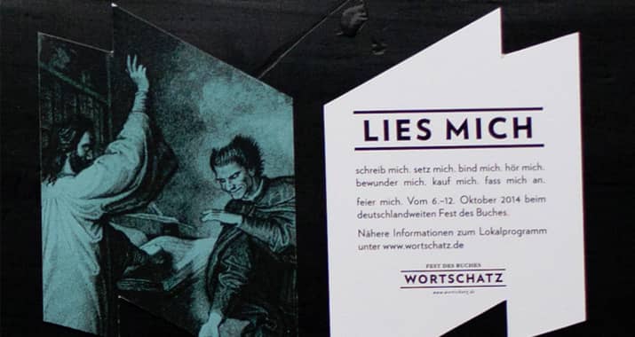 Aufkleber design Idee "Lies Mich"