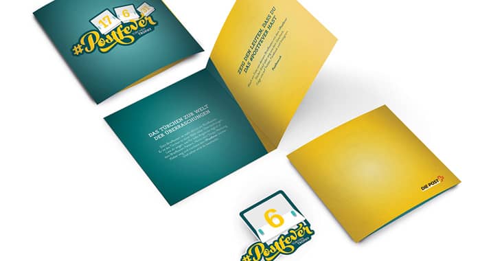 Aufkleber design Idee "#Postfever"