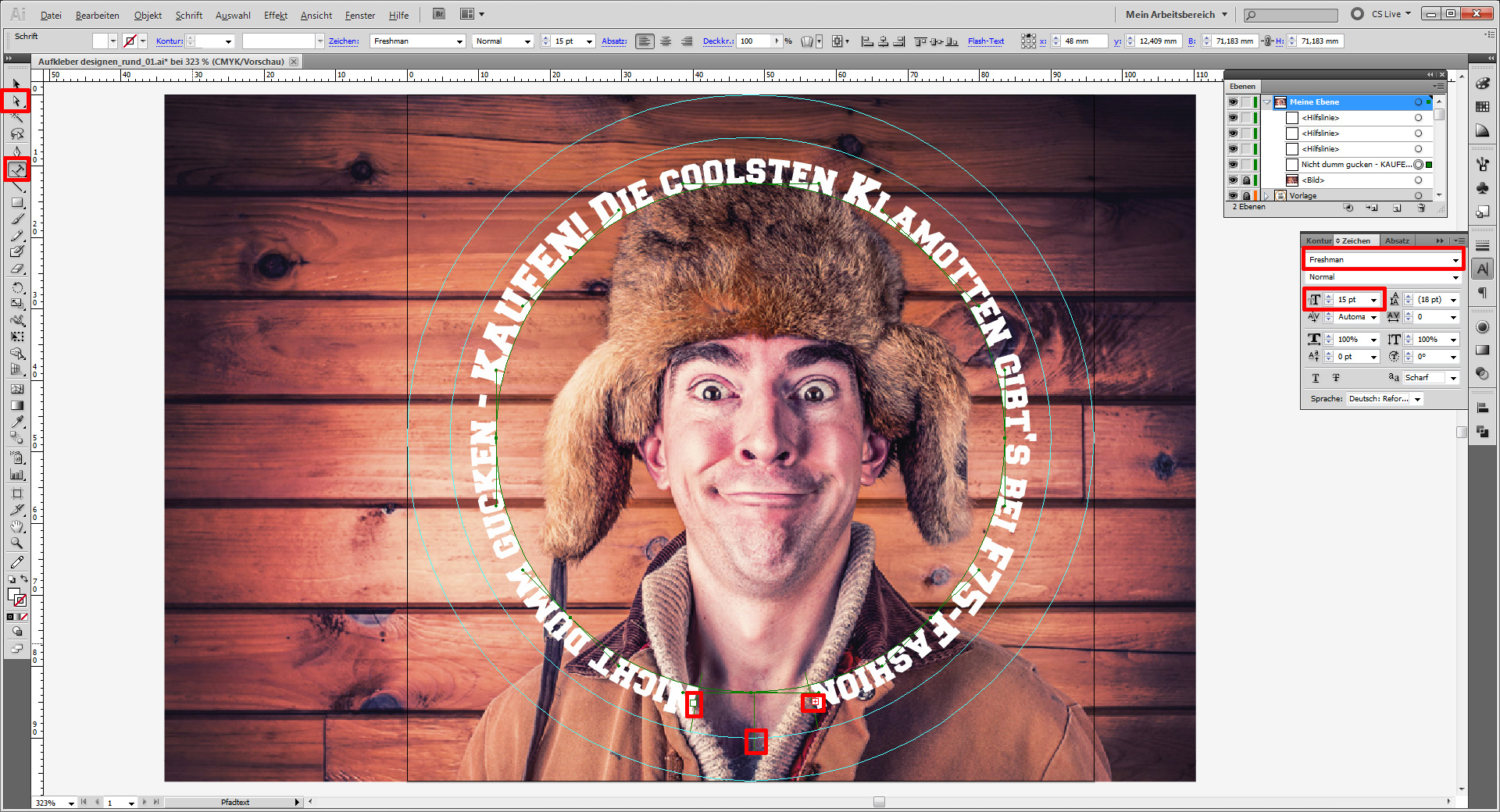 Aufkleber designen 02