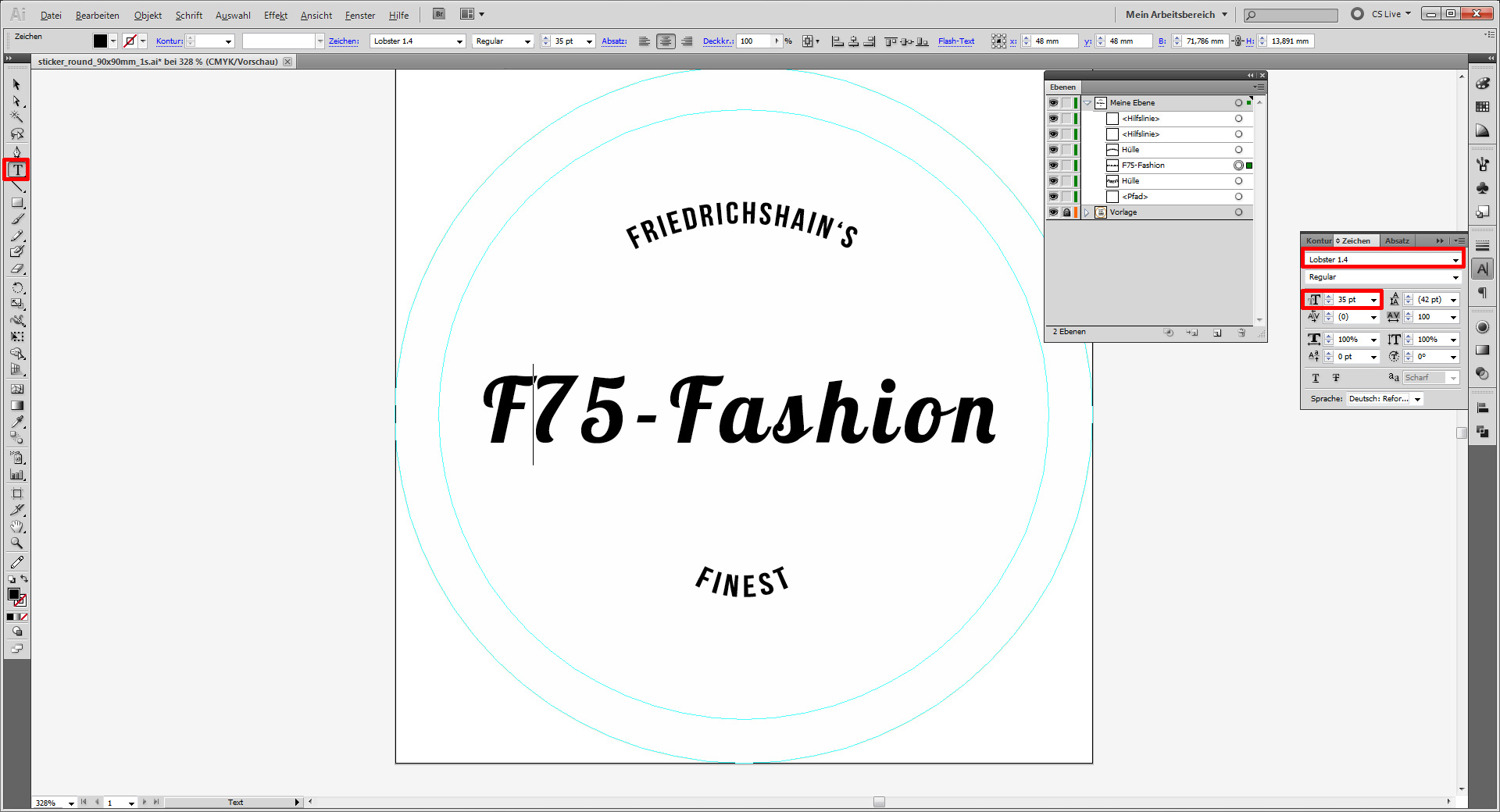 Aufkleber designen 09