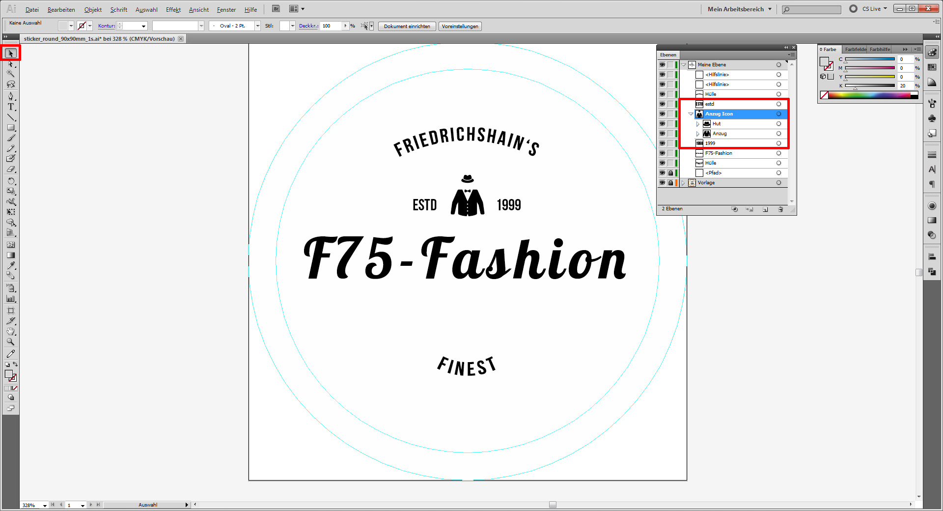 Aufkleber designen 10