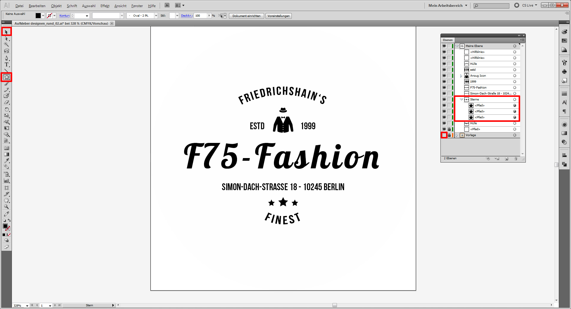 Aufkleber designen 11