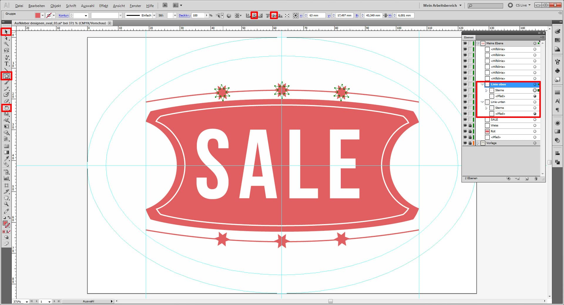 Aufkleber designen 19