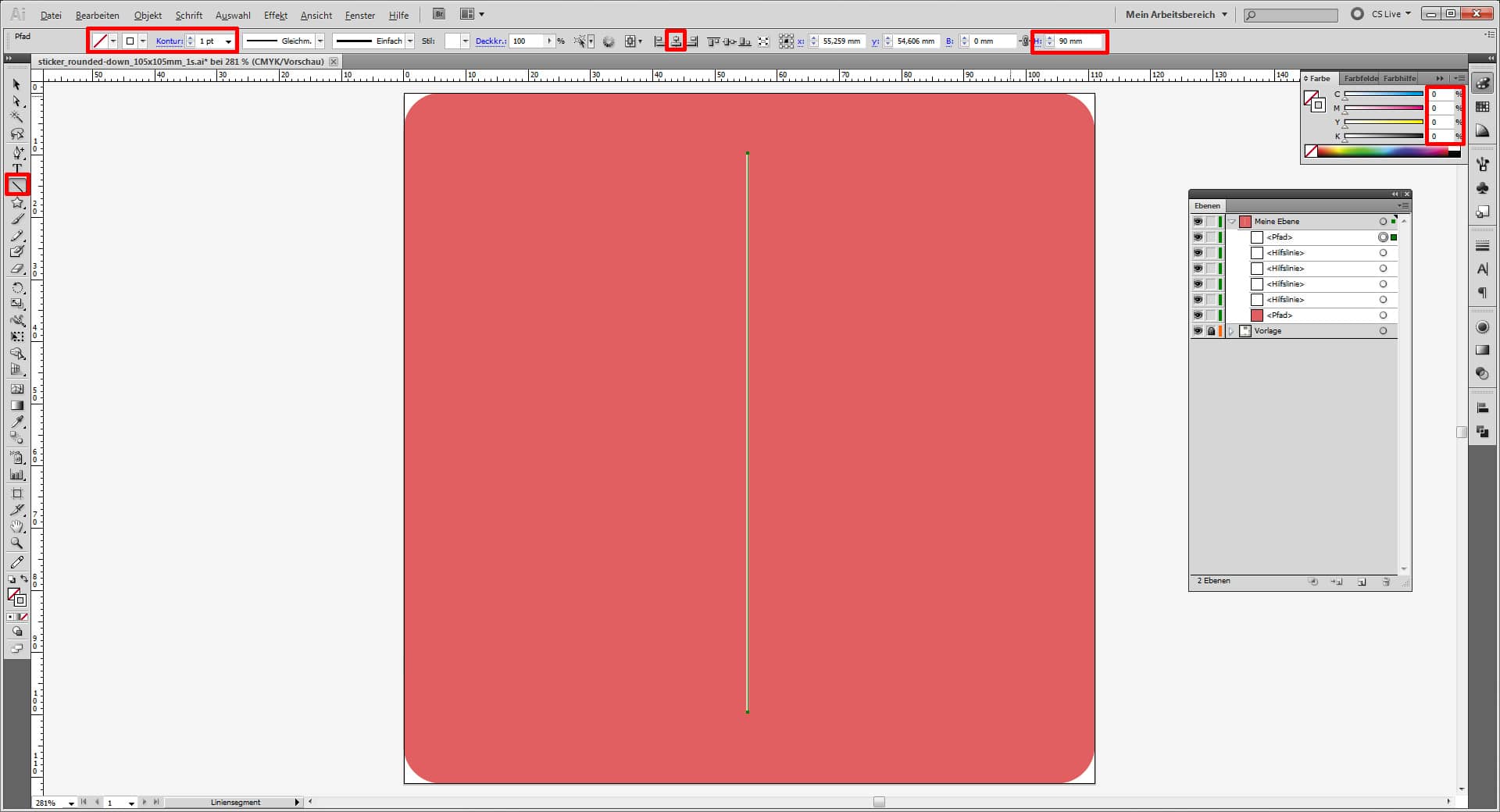 Aufkleber designen 23