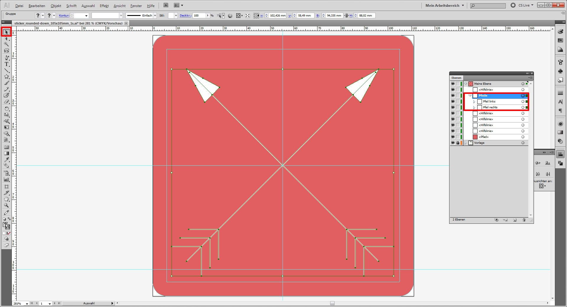 Aufkleber designen 25