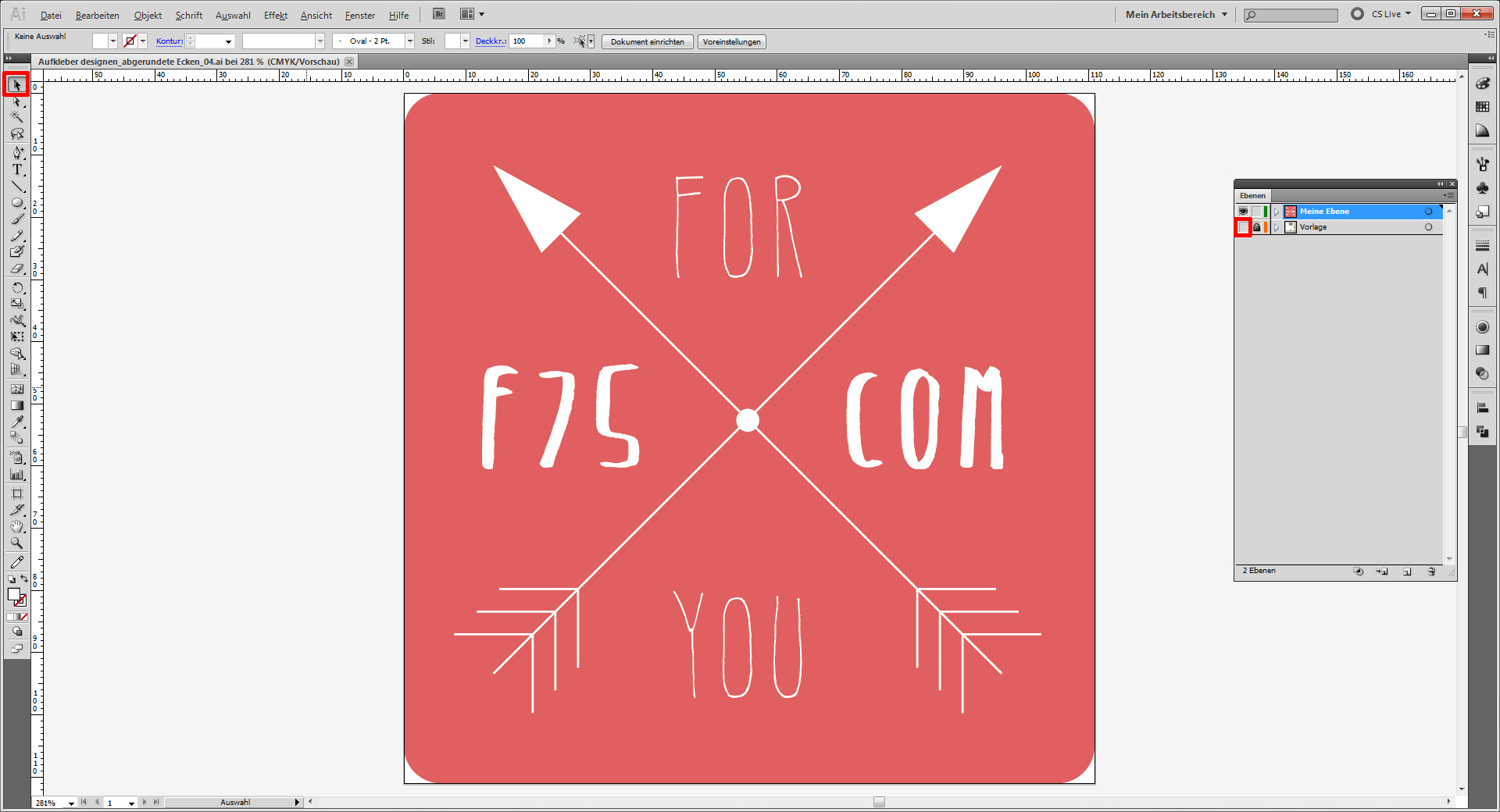 Aufkleber designen 26