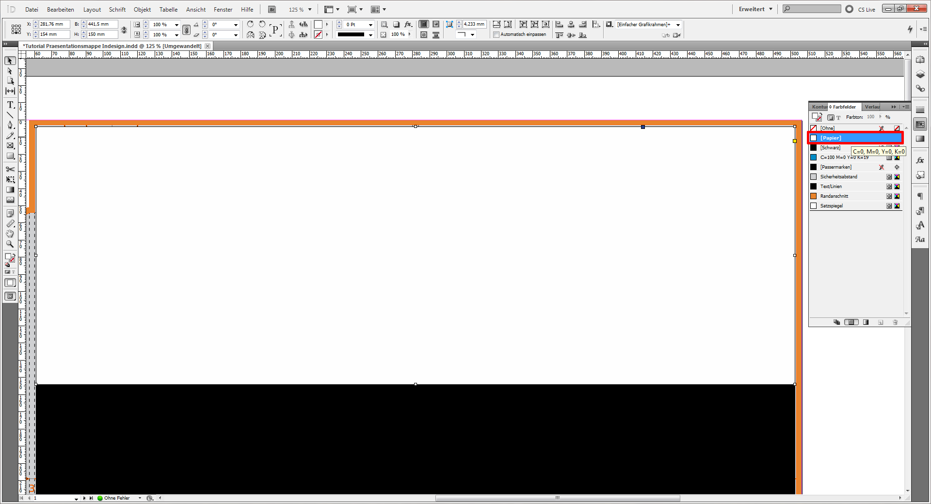 Tutorial Präsentationsmappe InDesign 4