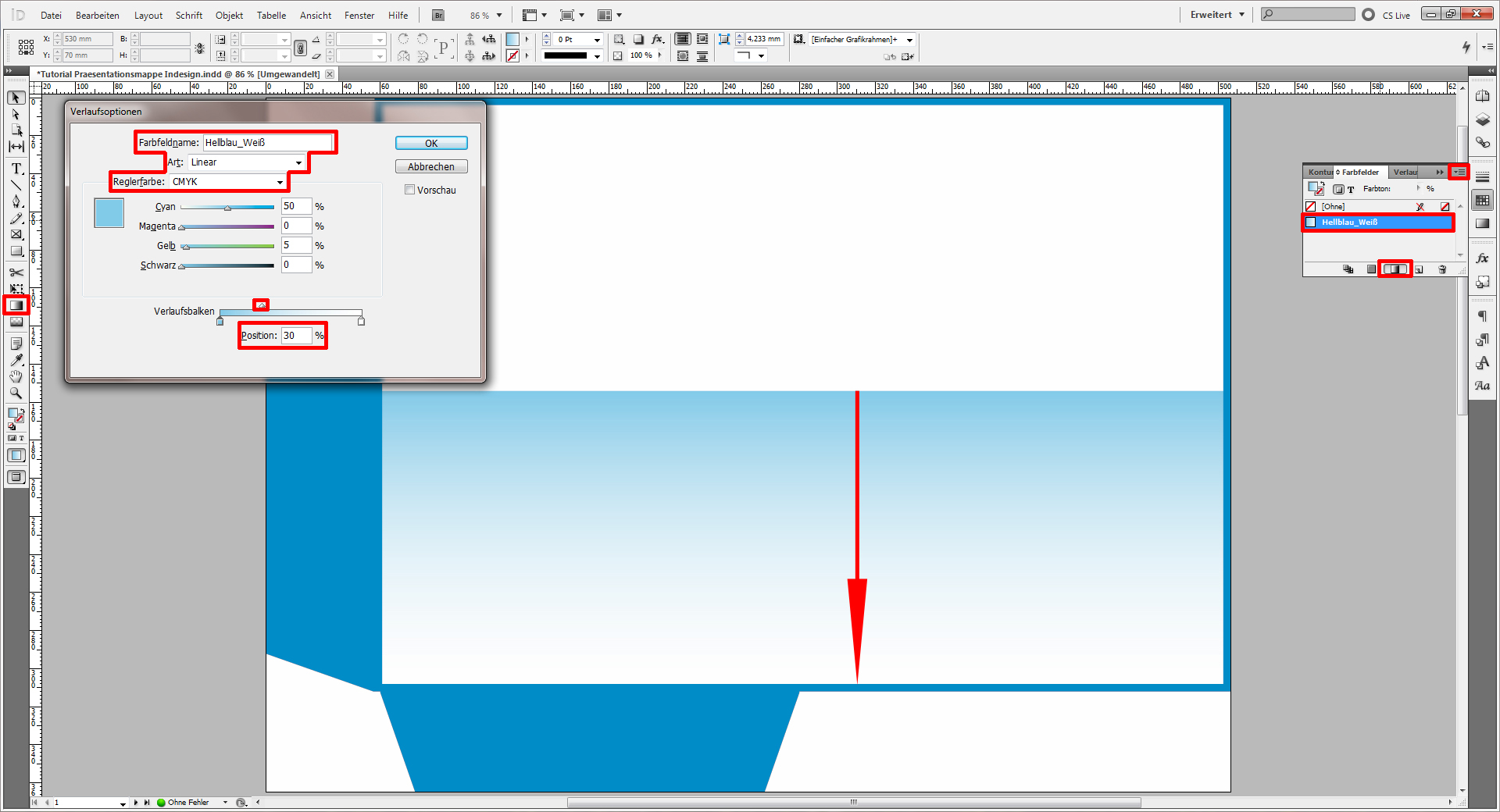 Tutorial Präsentationsmappe InDesign 5