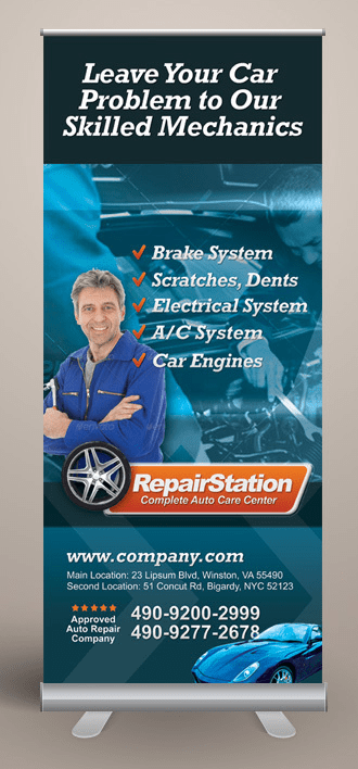 20 kreative Ideen für ein Roll up Display Design 10