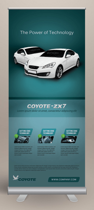 20 kreative Ideen für ein Roll up Display Design 11