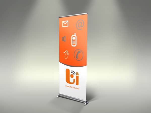 20 kreative Ideen für ein Roll up Display Design 14