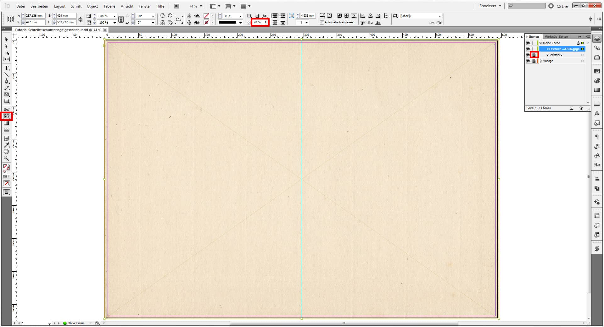 Tutorial Schreibtischunterlage gestalten