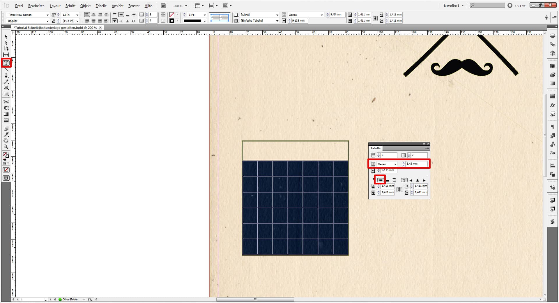 Tutorial Schreibtischunterlage gestalten