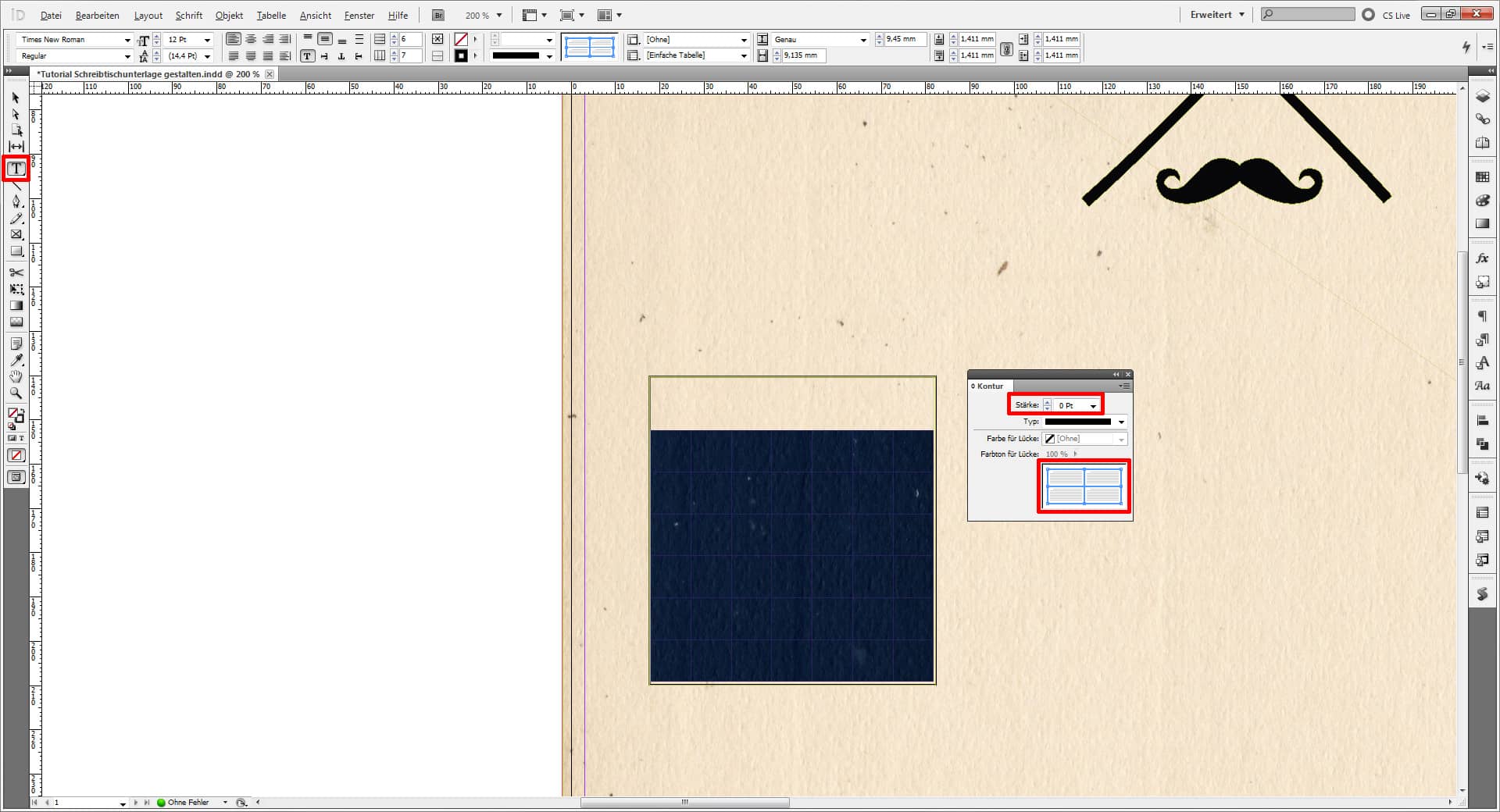 Tutorial Schreibtischunterlage gestalten