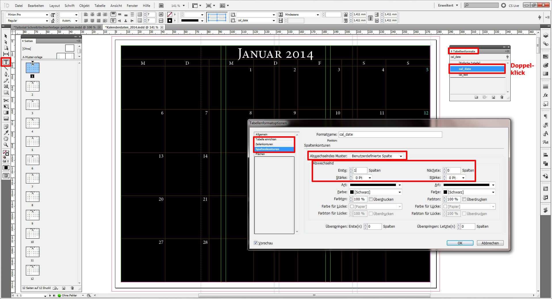 Tutorial Schreibtischunterlage gestalten
