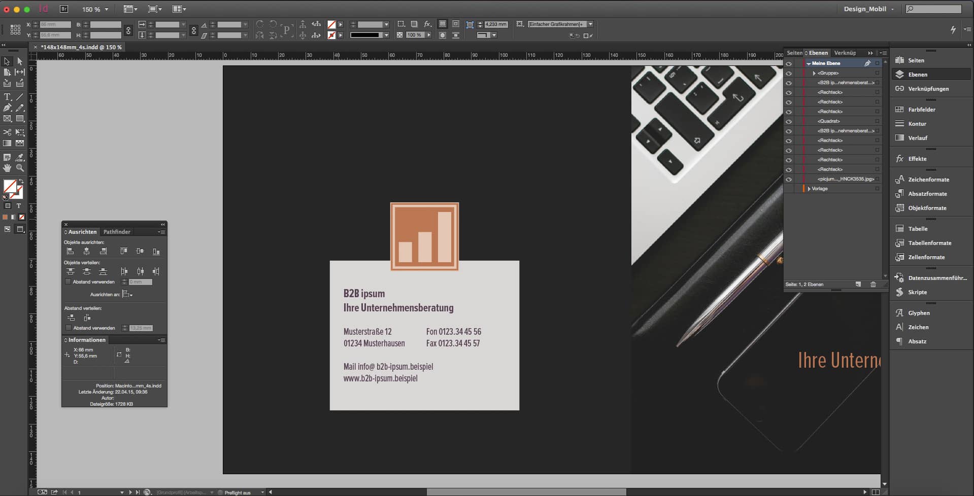 Flyer für Unternehmensberatung gestalten 18