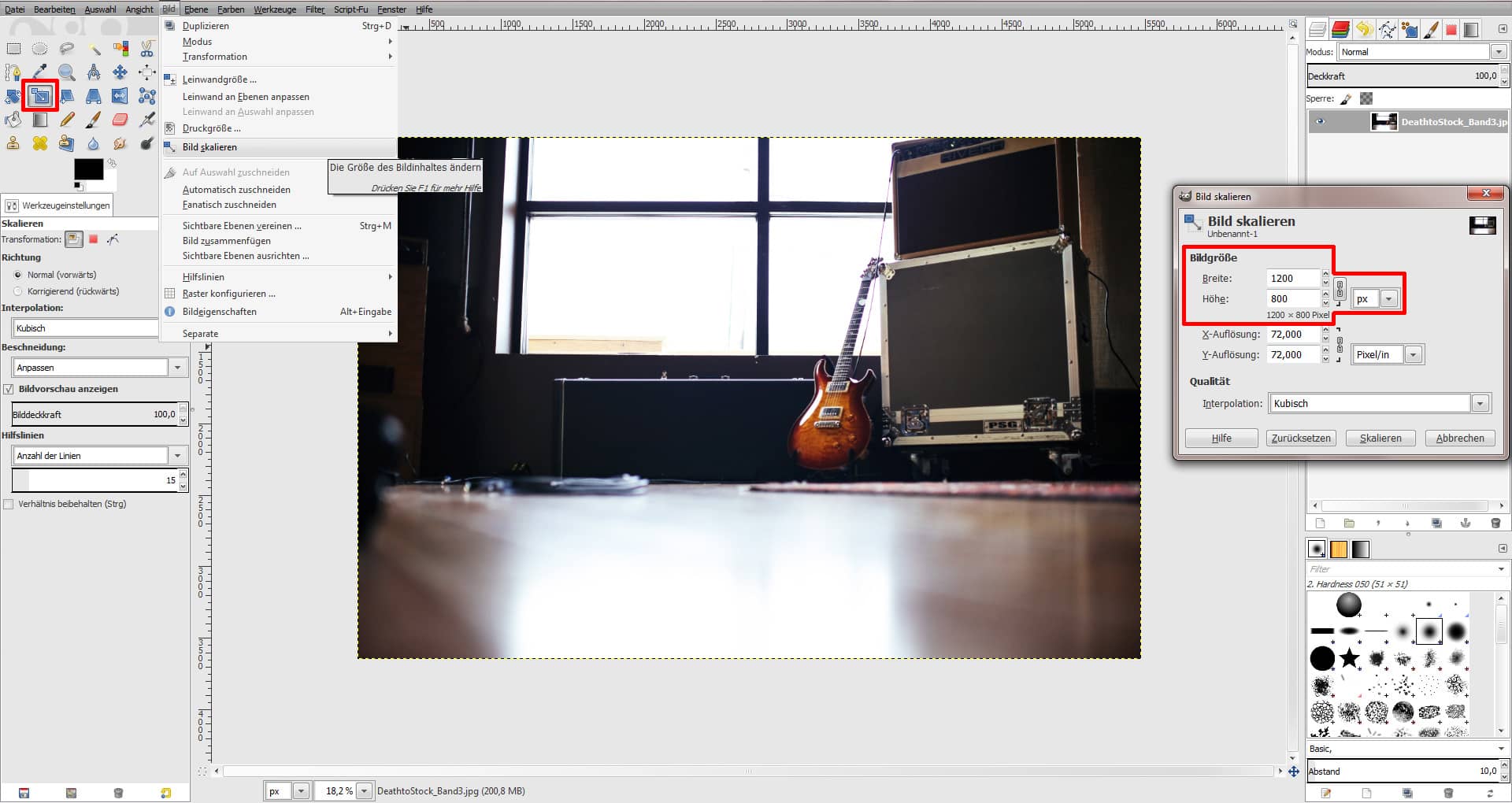 Tutorial GIMP Bildbearbeitung