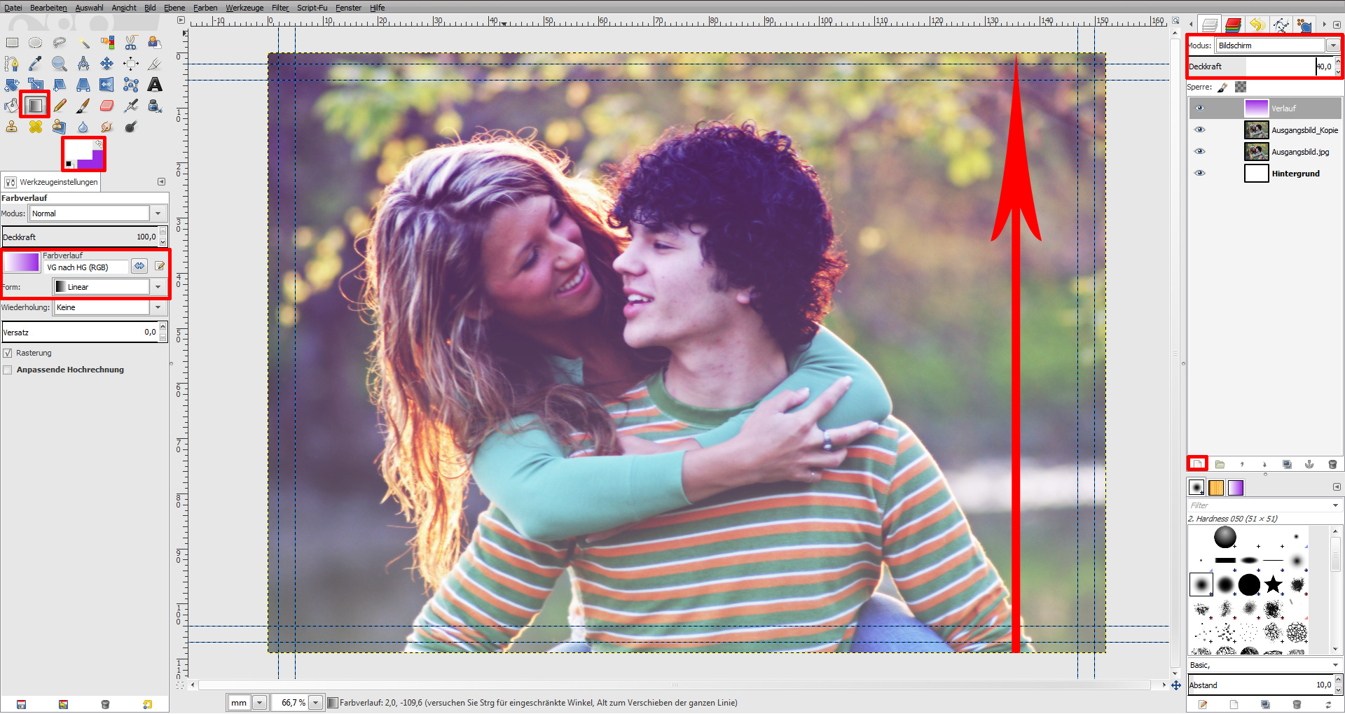 GIMP Einladung Tutorial Step 4