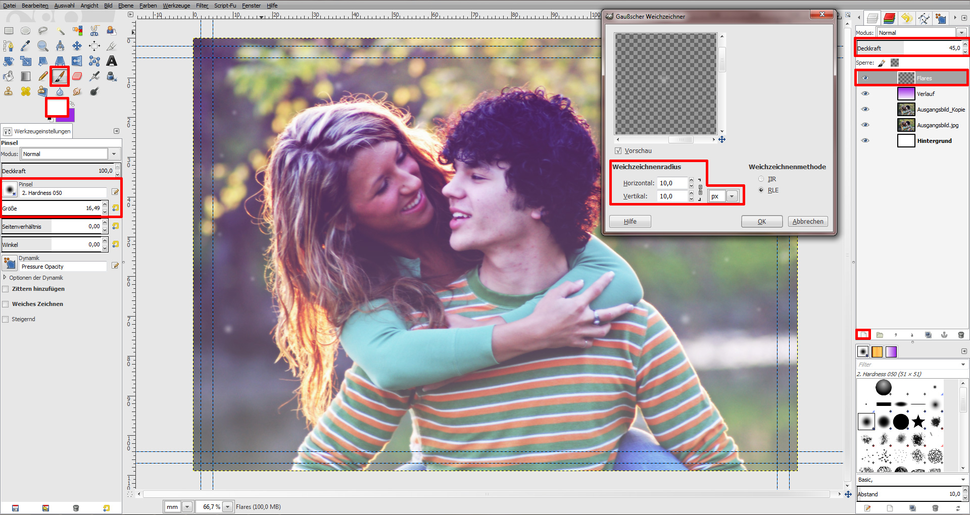 GIMP Einladung Tutorial Step 5