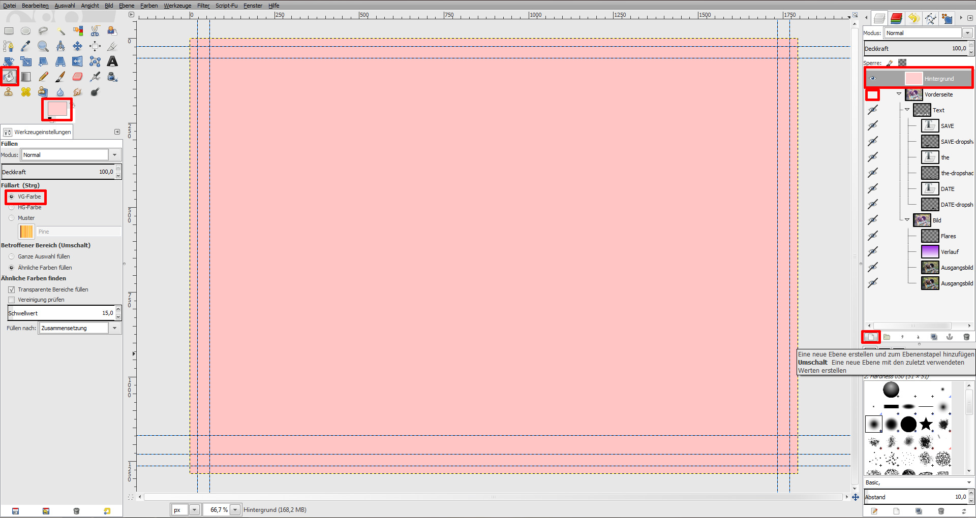 GIMP Einladung Tutorial Step 9