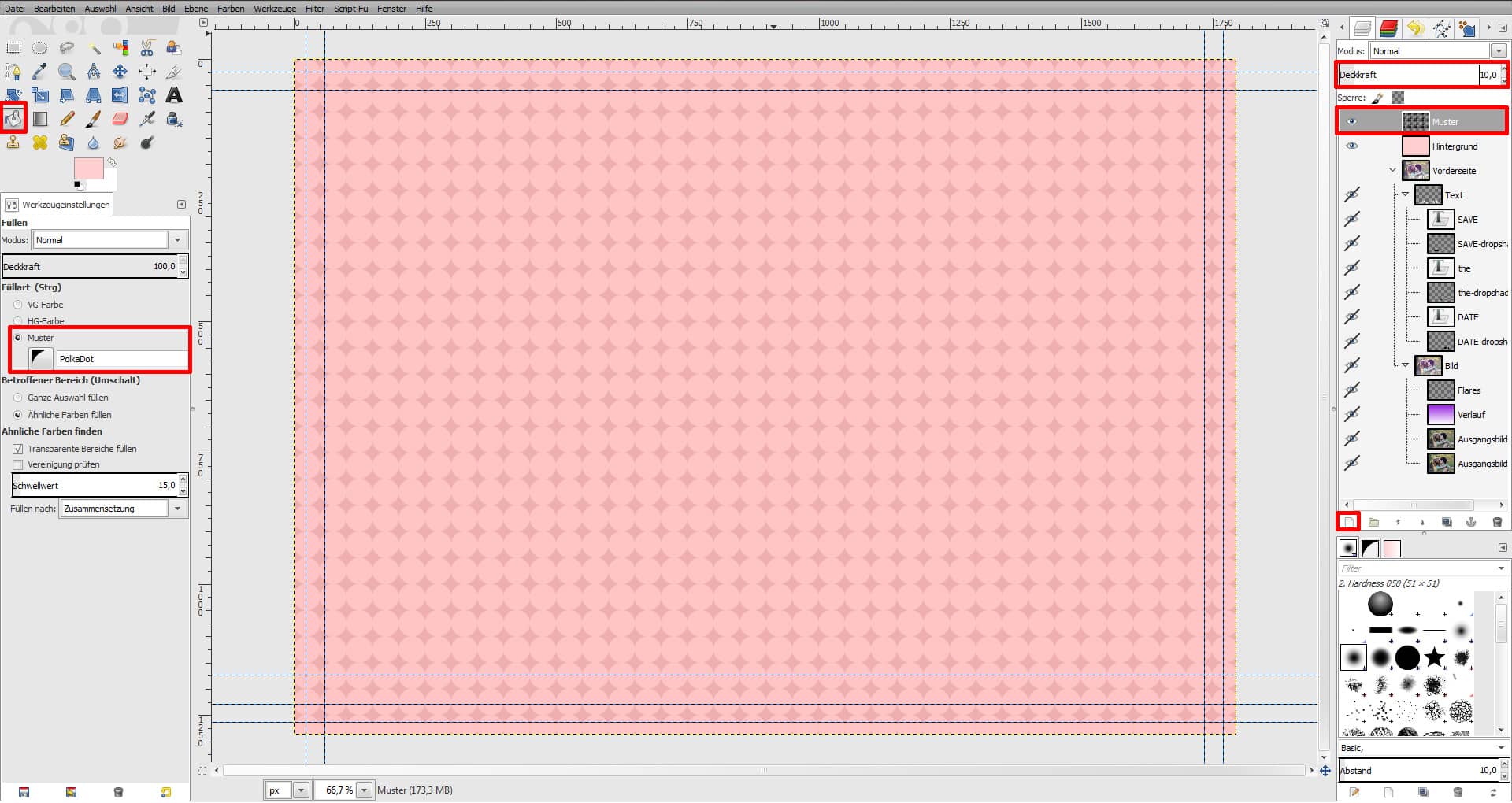 GIMP Einladung Tutorial Step 10