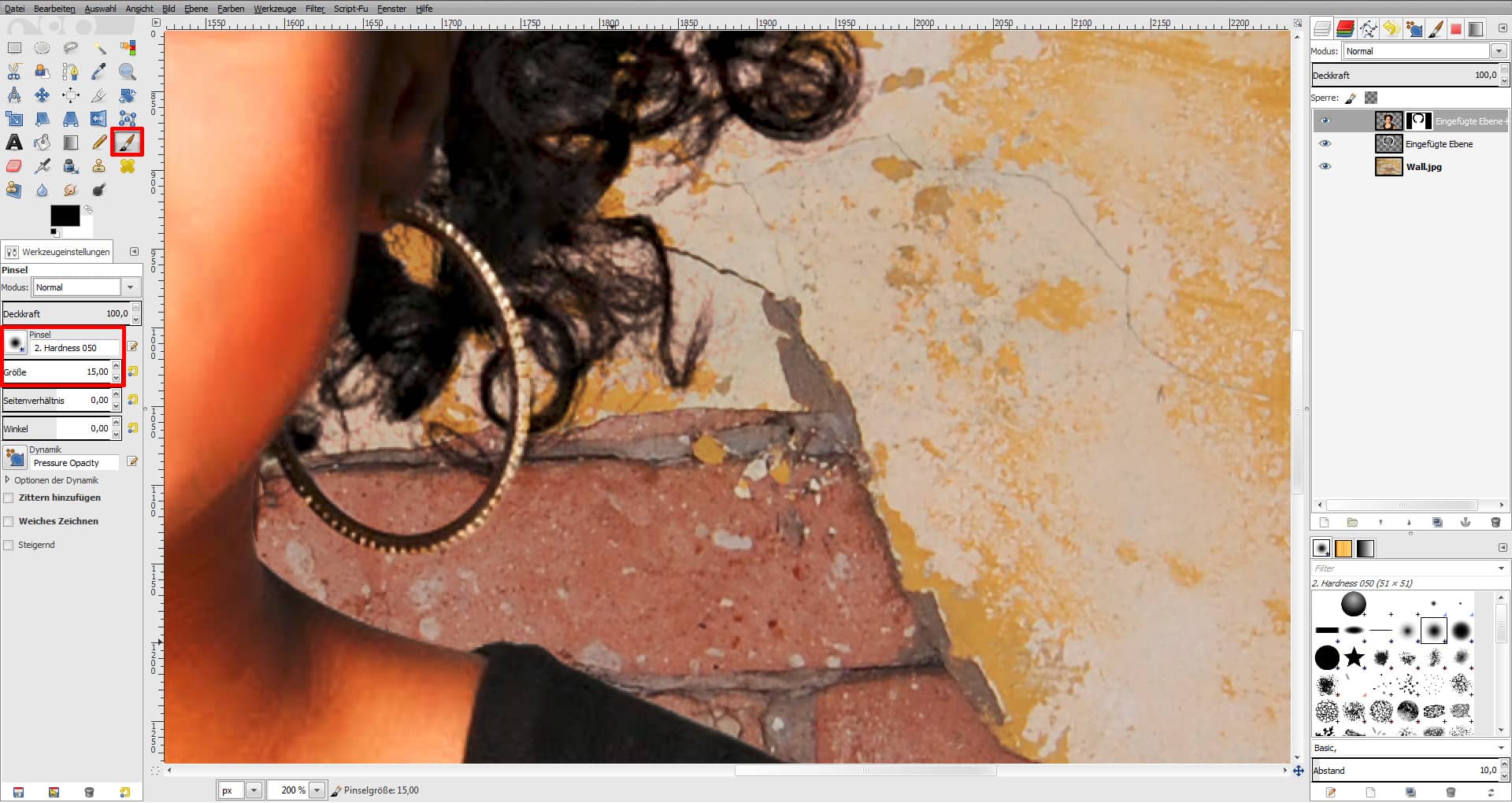 Tutorial Haare freistellen GIMP 16