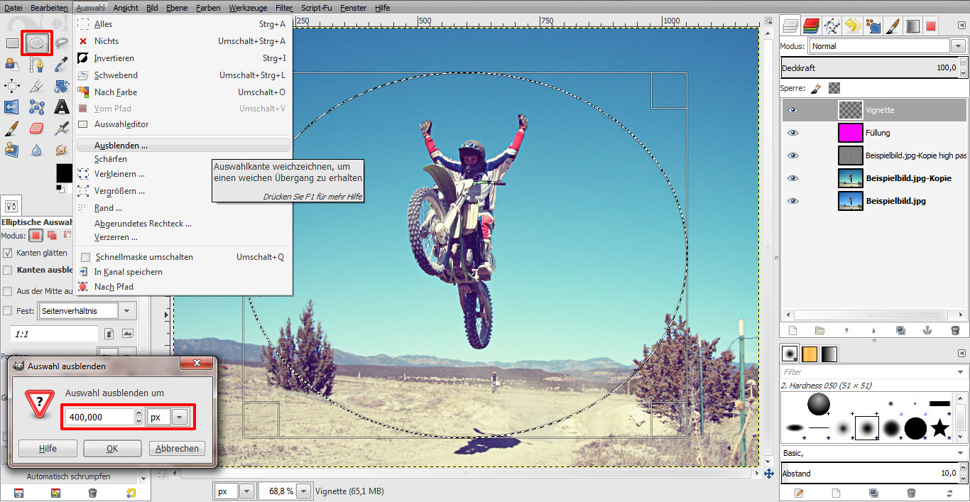 Tutorial Vintage Effekt GIMP 09
