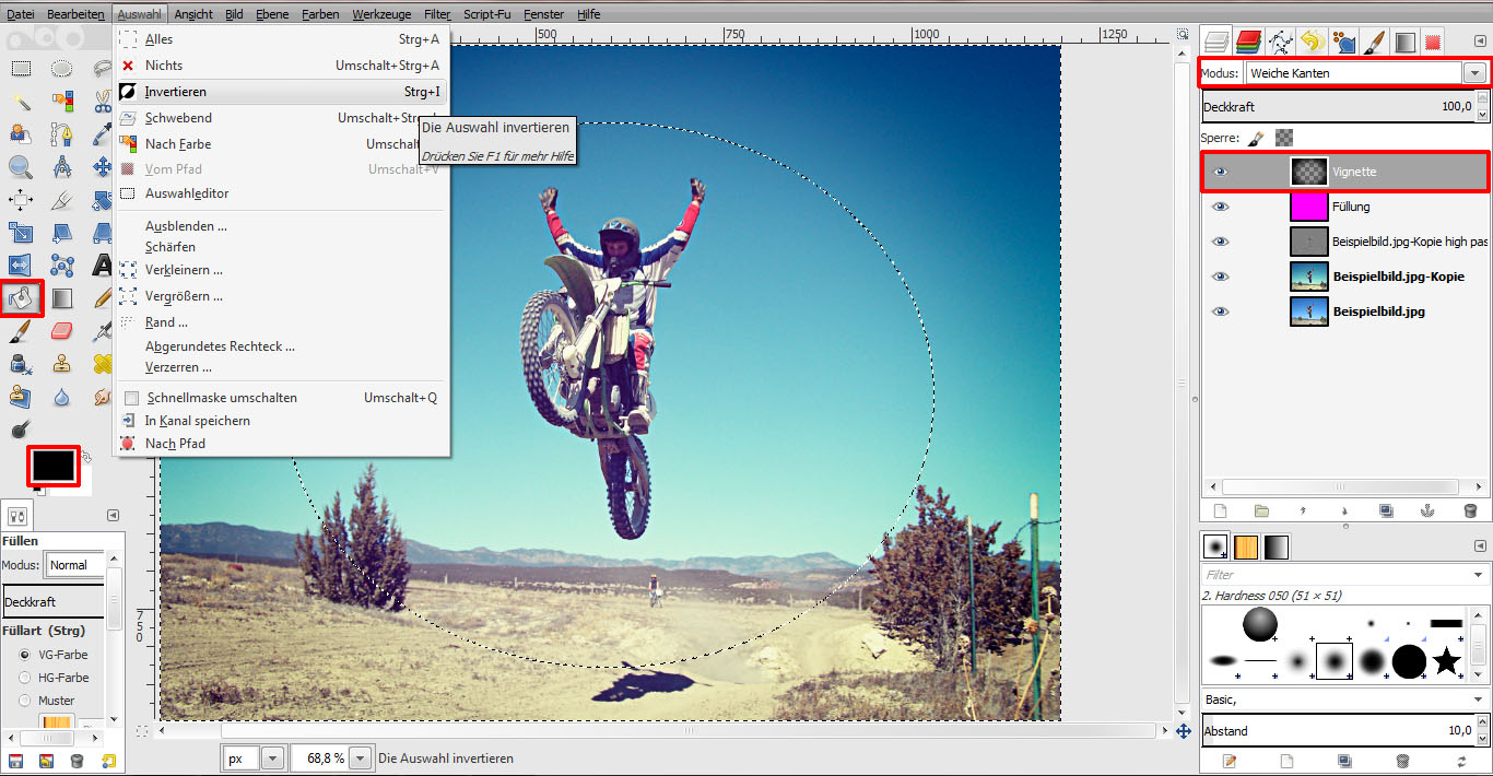 Tutorial Vintage Effekt GIMP 10