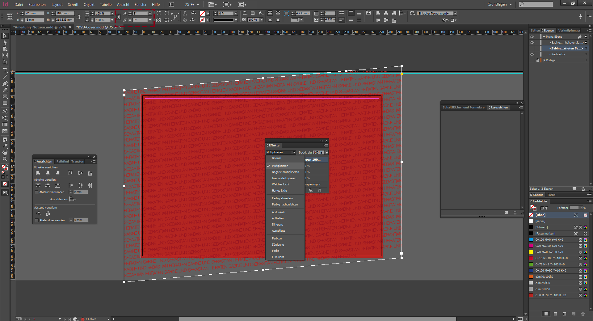 Hintergrund wird nun formatiert