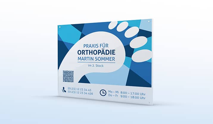 Tutorial: Acrylglas bedrucken am Beispiel eines Praxisschildes