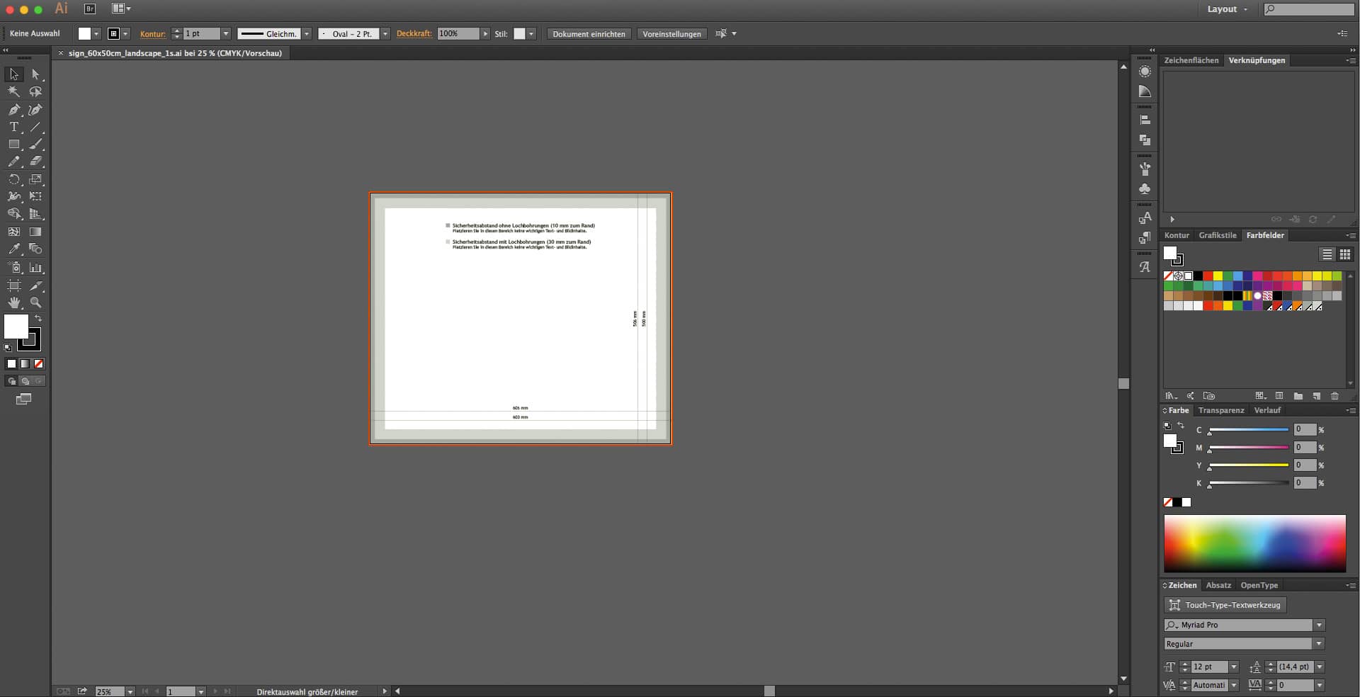 Acrylglasdruck am Beispiel eines Praxisschildes 4