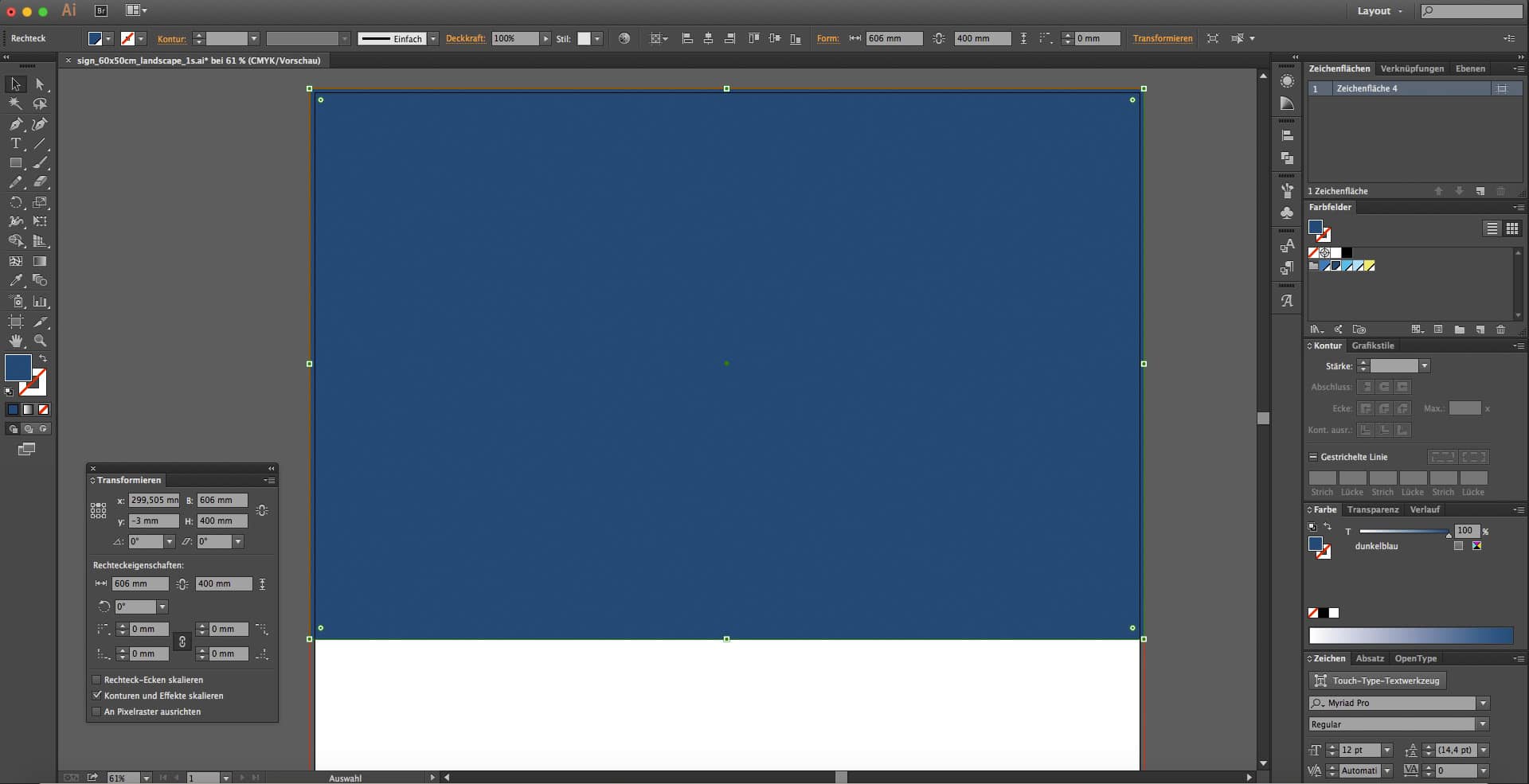 Acrylglasdruck am Beispiel eines Praxisschildes 6