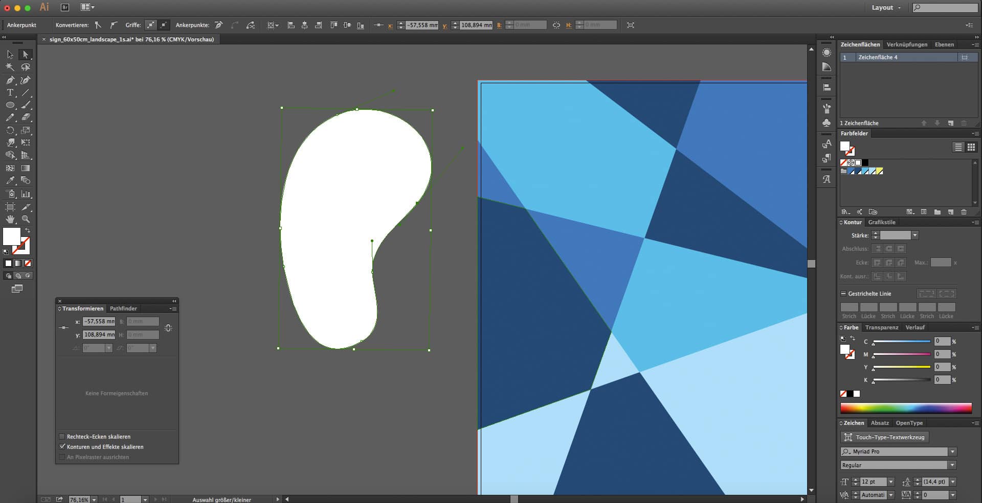 Acrylglasdruck am Beispiel eines Praxisschildes 8