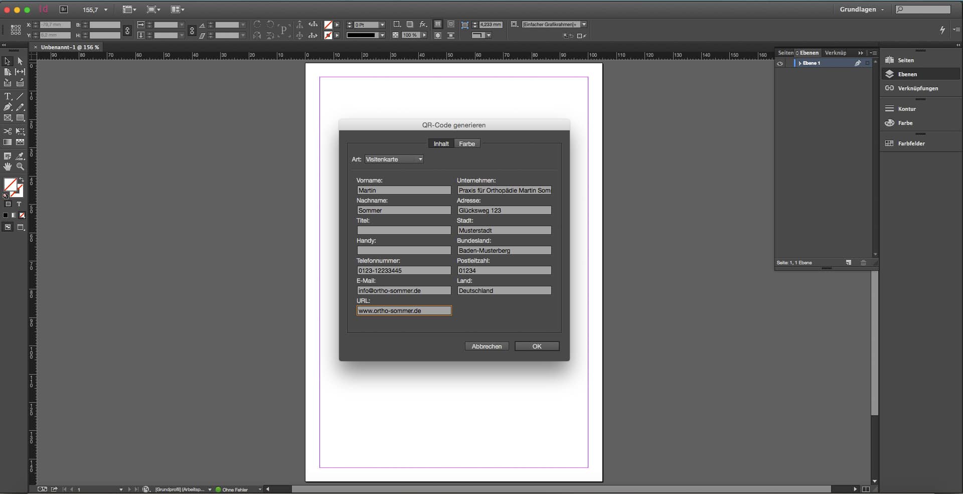 Acrylglasdruck am Beispiel eines Praxisschildes 17