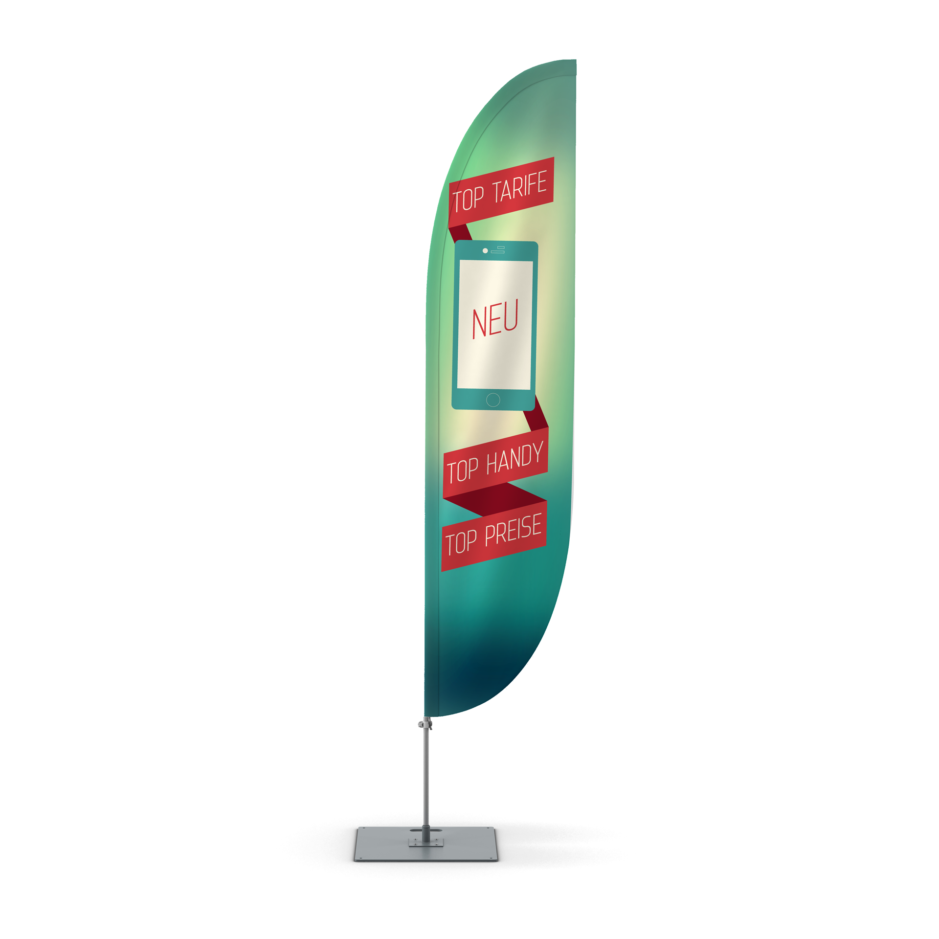 Tutorial Beachflag gestalten Mockup